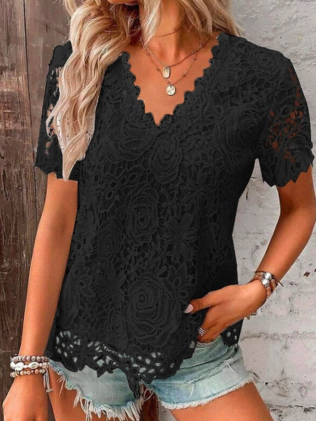 Women's T Shirt Solid Color Graphic Plain Fashion Modern