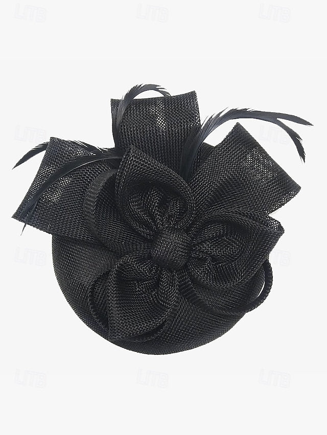 and Feather with Green Hat Fascinator Accents Women's Bow