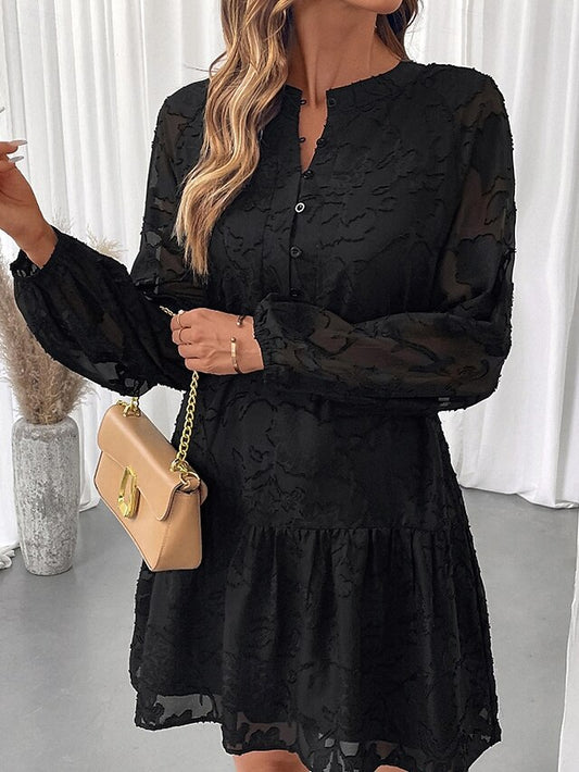 Women's Mini Dress Lace Dress Peplum Dresses Modern Outdoor