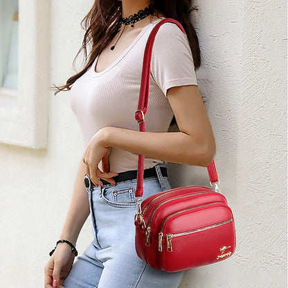 Ledertasche Dome Crossbody Schultertasche PU Damen