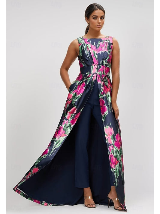 Mother of Dress Jumpsuits Bride Evening A-Line Elegant Gown the