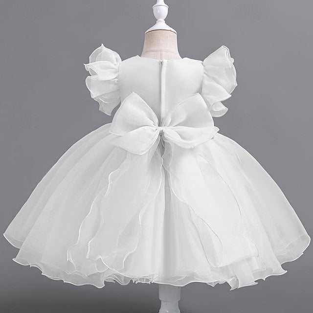 Kids Party Girls' Sequin Sleeveless Dress Floral Wedding