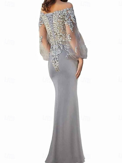 Shoulder Bride Off Trumpet Mermaid the / Mother Elegant of Dress