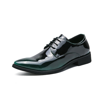 – Leather Oxford Shiny Shoes Formal Men's Dress Patent