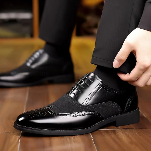 Men's Green Shoes Oxford Brown Wingtip and – in Two-Tone