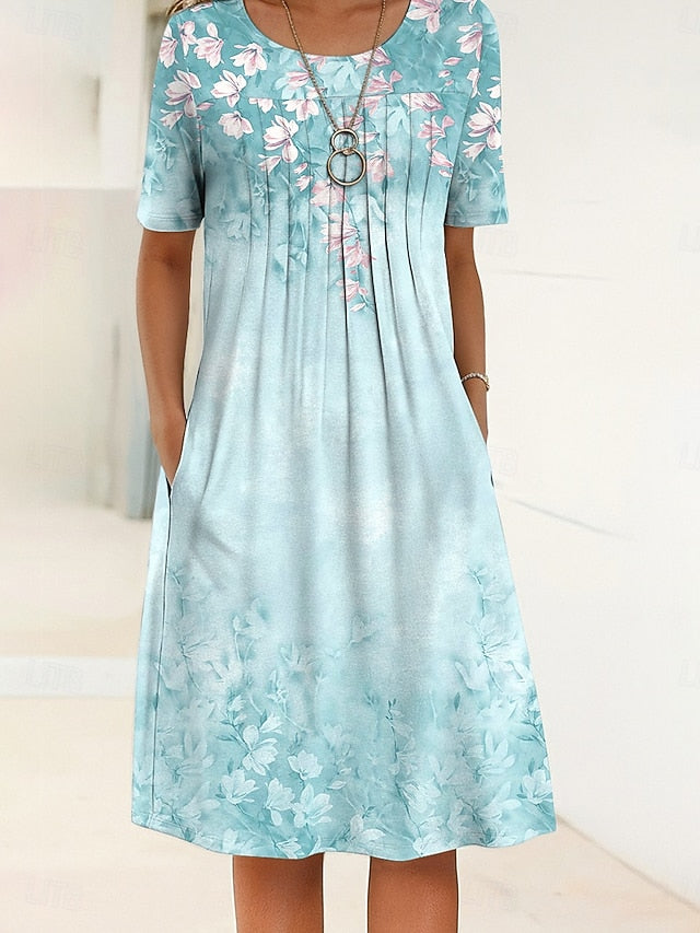 Easter Women's Midi Dress Shift Dress Summer Dress Vacation