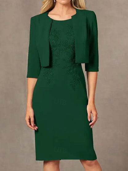 Two Sheath / Wedding Mother of the Column Suit Beach Piece Dress