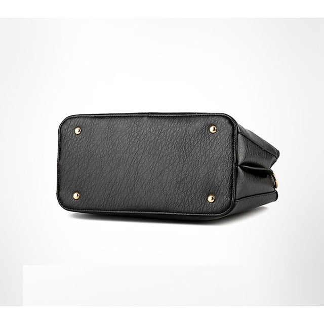 Sac à main élégant en cuir synthétique vert pour femme – structuré