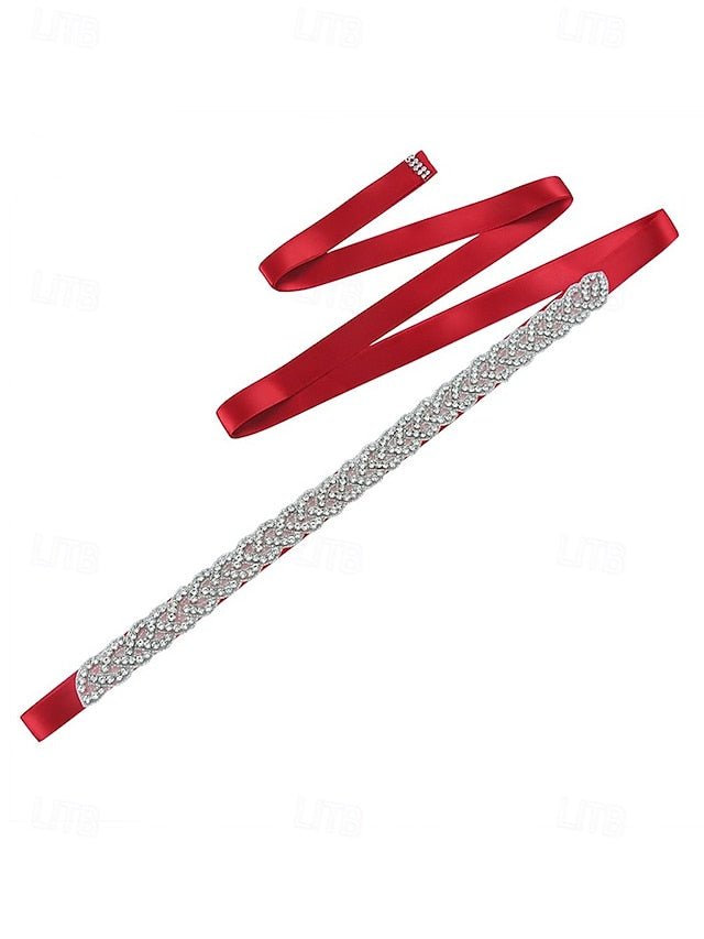 Bridal Dress Crystal Elegant Waistband – Rhinestone Wedding