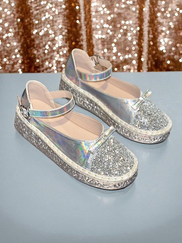 Shoes Women's Holographic Platform Jane Glitter Mary