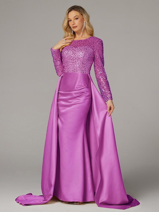 Dress Floor Elegant Carnival Evening Gown Mermaid Masquerade