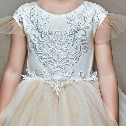 Party Girls' Communion Dress Flower Girl First