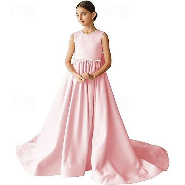 Dress Communion Party Flower Girl First Girls'