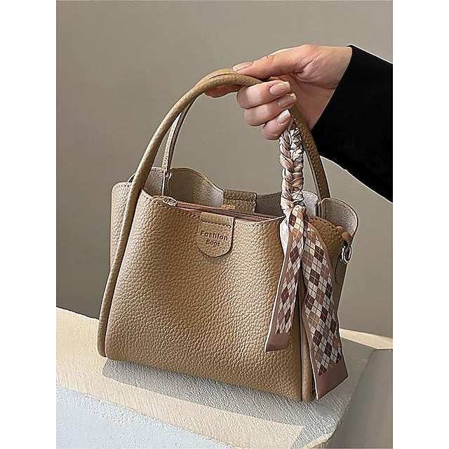 Handtasche Tasche Taschen Schulter Crossbody Damen Eimer PU