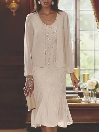 Wedding Bride Dress Beach Formal Mermaid Two of the Mother Piece