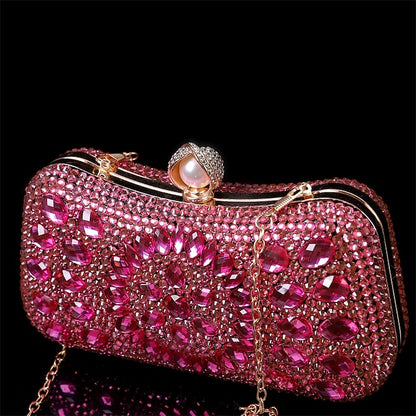 Women's Evening Luxury – Multicolor Clutch Crystal