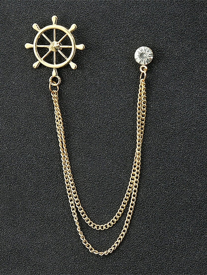 Christmas Reindeer Men's Collar Pins Elegant – Alloy