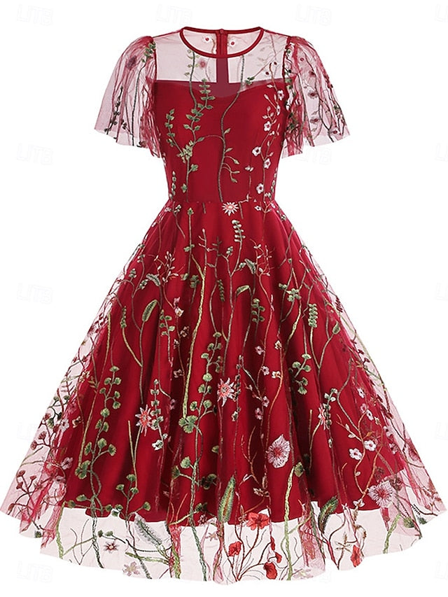 Women's Mini Dress A Line Dress Tulle Dress Elegant Party