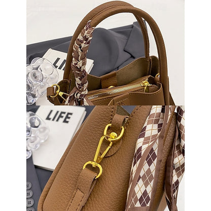 Handtasche Tasche Taschen Schulter Crossbody Damen Eimer PU