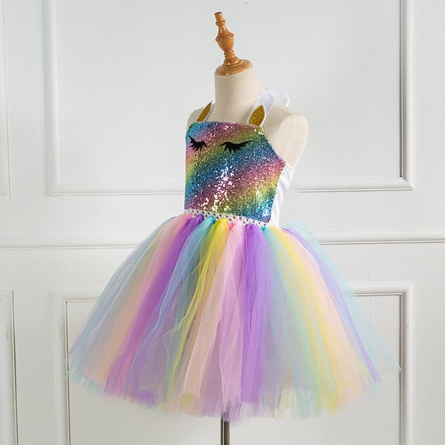 Cosplay Girls' Dress Movie New Vacation Unicorn