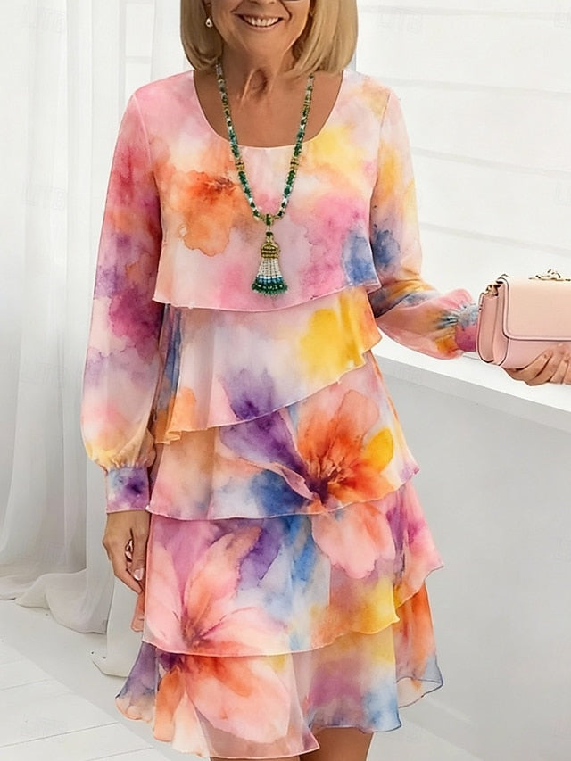 Women's Mini Dress Casual Dress Chiffon Dress Shift Dress