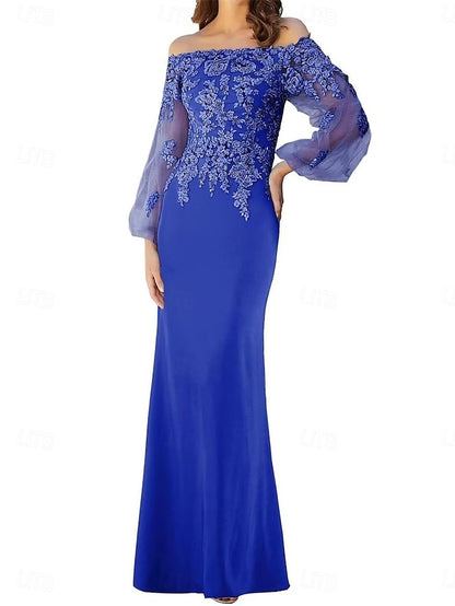 Shoulder Bride Off Trumpet Mermaid the / Mother Elegant of Dress