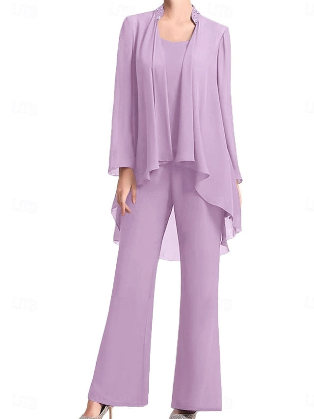 Elegant Bride Pantsuit Dress the of Wedding Simple Guest Mother