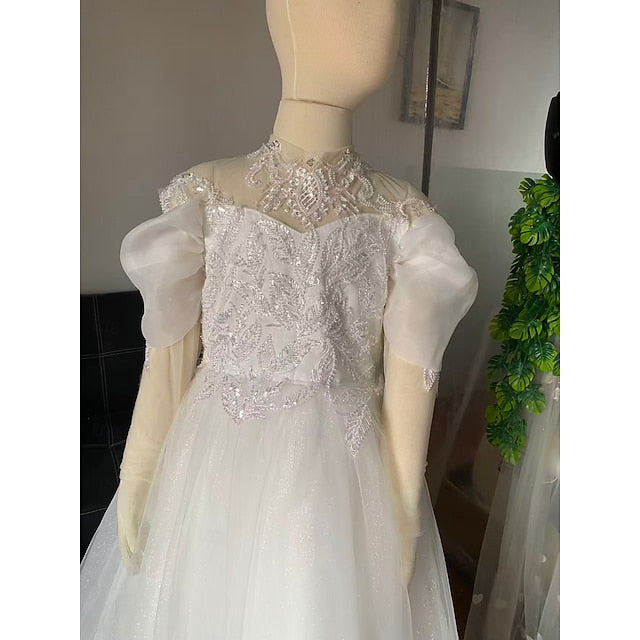 Girls' First Girl Flower Dress Kids Party Communion