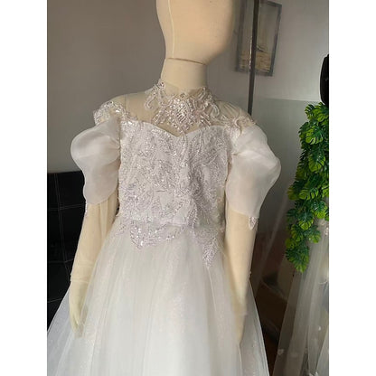 Girls' First Girl Flower Dress Kids Party Communion