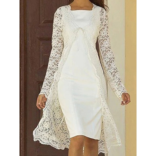 Bride the Wedding Two Sheath Dress of Mother Piece Beach
