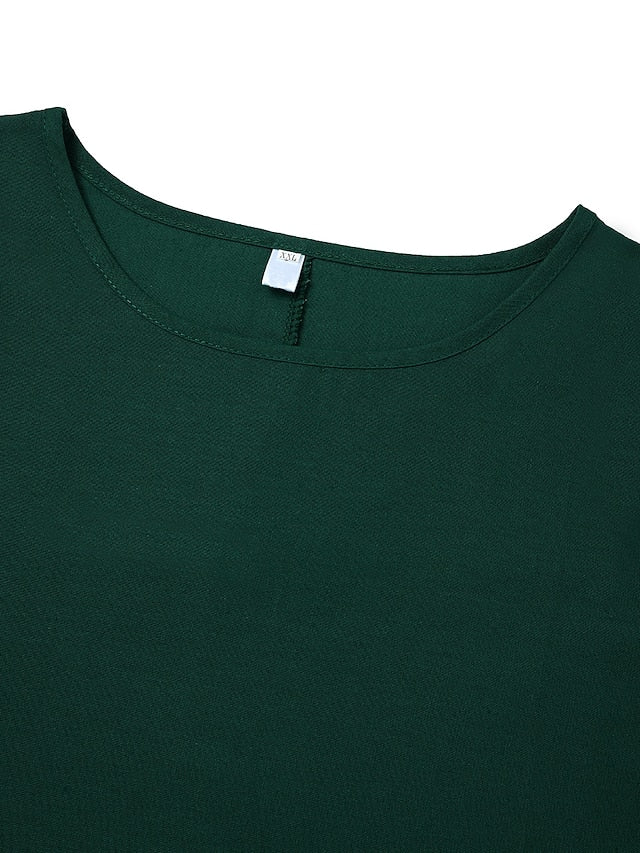 Women's Black White Red Summer Spring Fall Maxi long Dress