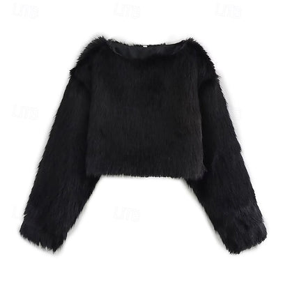 Warm Faux Coat Leathers Furs Fur Women's Comfortable