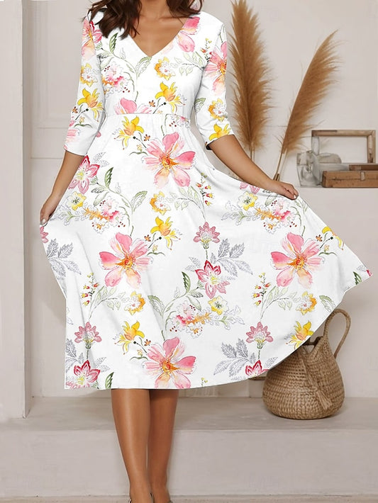 Women's Midi Dress A Line Dress Summer Dress Vacation