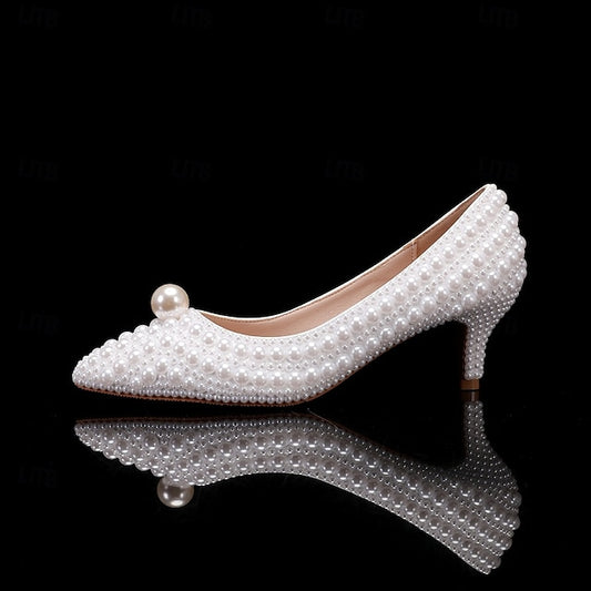 Women's Wedding White Shoes Dress Party
