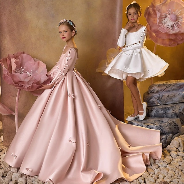 Girl Kids Dress Party Communion Flower First Girls'