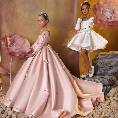 Girl Kids Dress Party Communion Flower First Girls'