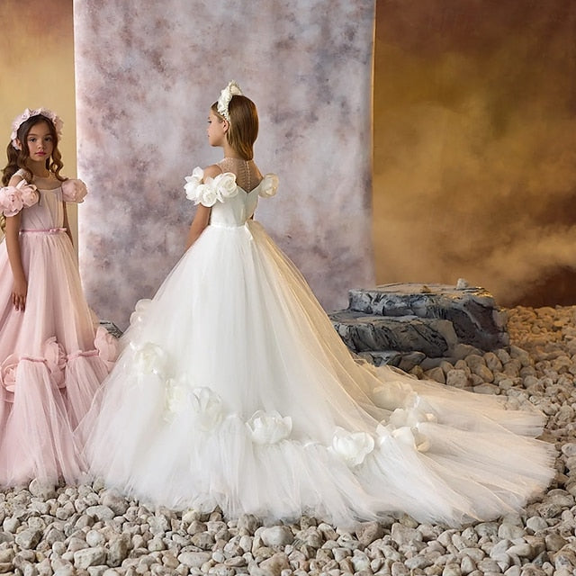 Flower First Dress Communion Girls' Party Girl