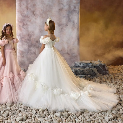 Flower First Dress Communion Girls' Party Girl