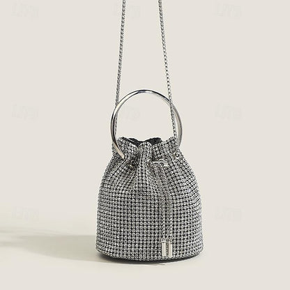 Sac à main en cuir PU pour femme, pochette avec chaîne, soirée, mariage, fête