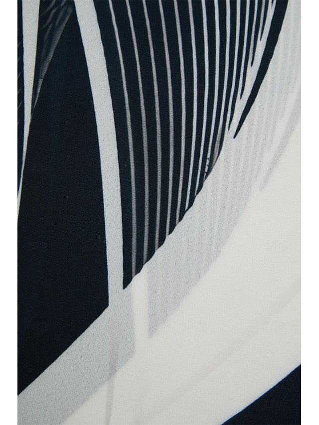 Women's Blouse Long Sleeve Asymmetrical Hem Chiffon Basic