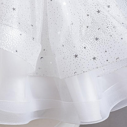 Flower Sequin Party Kids Girl Sleeveless Girls' Dress