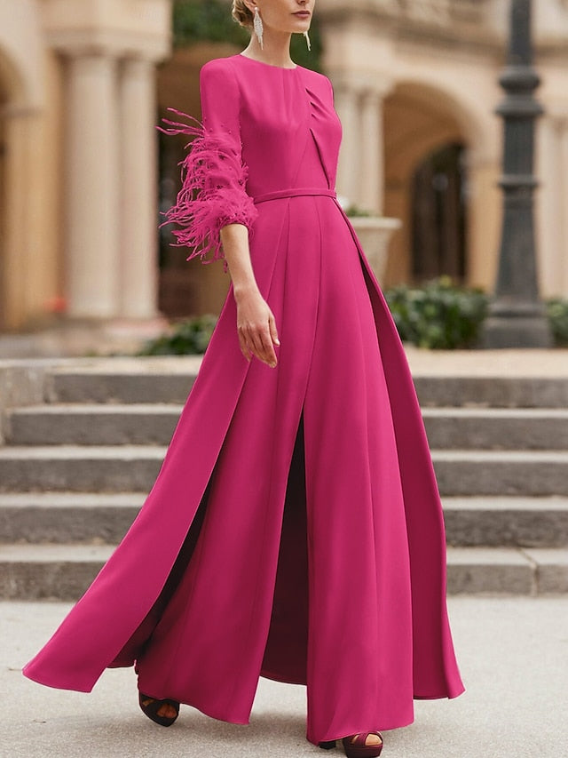 Mother Formal Wedding of Jumpsuit Elegant Bride Vintage the