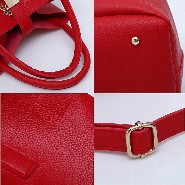 Chaîne pour femme en or rouge avec cadenas en cuir et similicuir