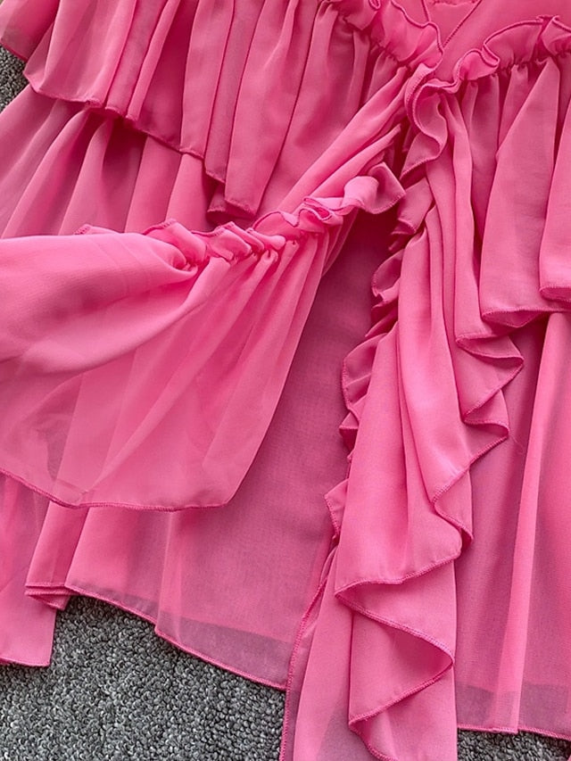 Women's Blouse Solid Color Stylish Casual Long Sleeve V