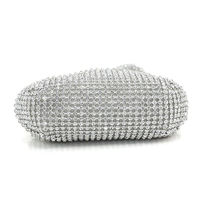 Rhinestone Women's Crystal Evening Bag Silver - Elegant