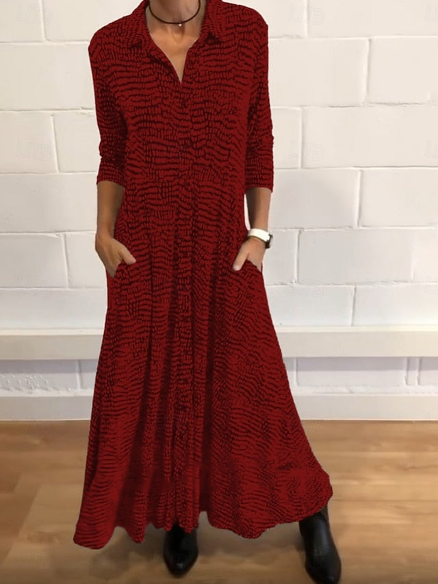 Women's Maxi Dress A Line Dress Casual Daily Loose Fit