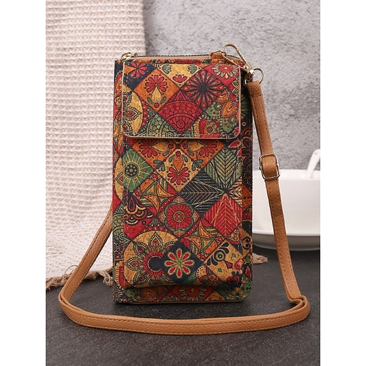 Women’s Boho Vintage Bag with Adjustable Crossbody Phone