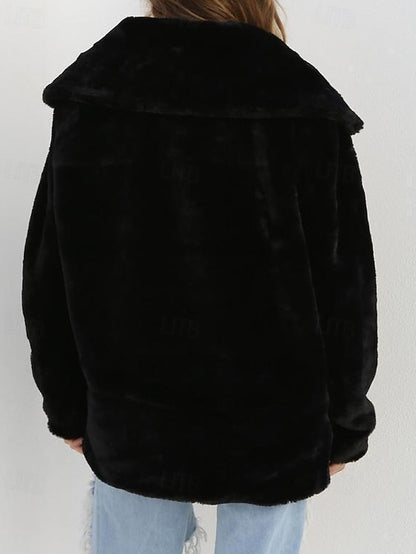 Faux Women's Teddy Coat Comfortable Fur Warm Furs