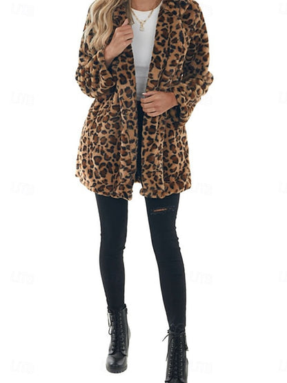 Women's Pockets Coat Warm with Breathable Winter Patchwork