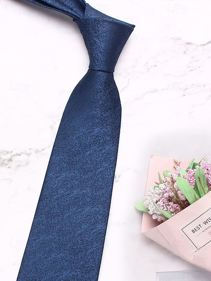 Men's – Polyester Herringbone Tie Stylish Christmas